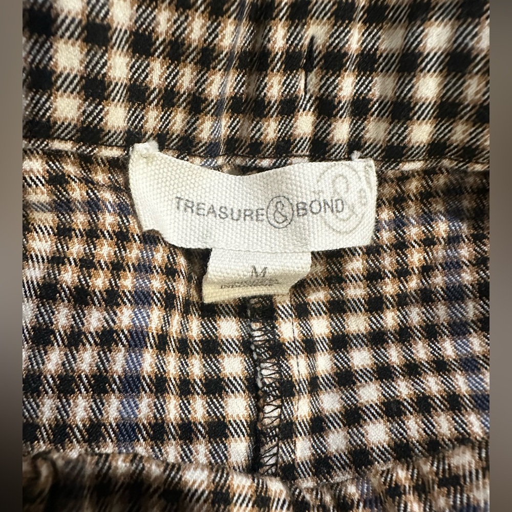 Treasure & Bond Nordstrom Plaid Bailey Trouser Pant - Medium - Picture 4 of 4